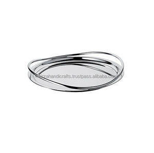 Bandeja de Metal Vintage para servir fiestas, bandeja de Metal personalizada para uso decorativo en el hogar, artículos de cocina, precio bajo para la India, gran oferta - Product Image 5