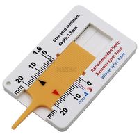 Auto voiture roue Re jauge de profondeur étrier 0-20mm pneu bande de roulement Depthometer indicateur de profondeur jauge jauge moto Van outil de mesure