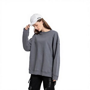 เสื้อพูลโอเวอร์โอเวอร์ไซส์ผ้าเฟรนช์เทอร์รี่แบบสวมหัว แบรนด์ DUOLLB รุ่น Heavyweight  รับออกแบบโลโก้ตามสั่ง (OEM)  ทรงหลวมไหล่ตก  สำหรับผู้หญิงและผู้ชาย สไตล์สตรีทแวร์  คอลเลคชั่นฤดูใบไม้ผลิ - Product Image 2