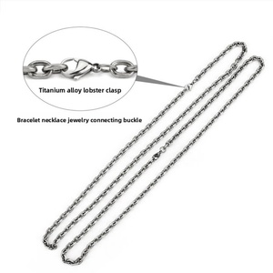 ตัวล็อคแบบก้ามปูโลหะผสมไทเทเนียมสำหรับทำสร้อยคอ ชุบด้วยระบบสุญญากาศ ตัวเชื่อมต่อเครื่องประดับ DIY - Product Image 2