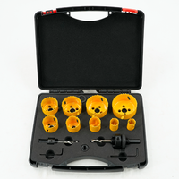 Kit de scies cloches bimétalliques HSS COOFIX 13 pièces 19-64 mm avec tige hexagonale pour perceuses électriques et de table