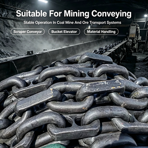 High Tensile Round Link Mining Chain <b>18</b>*64 22*86 Quenched and Tempered Steel for Coal Scraper Conveyor High-strength Ma - Product Image 5