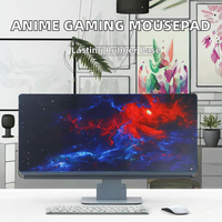 Tapis de souris de jeu rectangulaire XXL sur mesure avec bord cousu, tapis de bureau, tapis de souris pour ordinateur