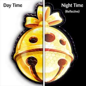 Aimants de réfrigérateur de Noël les plus vendus, design en nid d'abeille réfléchissant ; décorations d'aimants de voiture Père Noël Grinch pour la maison - Product Image 4