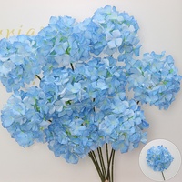 Mur floral artificiel en soie pour mariage, toile de fond florale artificielle pour événements, fêtes et photos, fleurs artificielles bleues