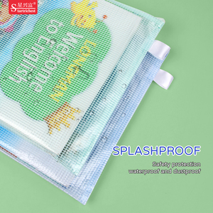 Biểu Tượng Tùy Chỉnh Trong Không Thấm Nước Tập Tin Túi A4 Kích Thước Thư Mục Tài Liệu Lưu Trữ Lưới Dây Kéo Pouch Cho Cross Stitch Du Lịch Trường Văn Phòng - Product Image 4