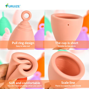 Furuize OEM, superventas, <span class=keywords><strong>Copa</strong></span> <span class=keywords><strong>plegable</strong></span> para mujer, copas menstruales reutilizables ecológicas para mujer, hechas de silicona de grado médico - Product Image 6