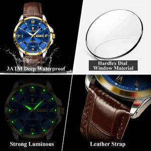 Orologio da 855 POEDAGAR per uomo <span class=keywords><strong>di</strong></span> lusso elegante orologio da uomo impermeabile a doppio calendario da uomo con luce notturna luminosa - Product Image 6