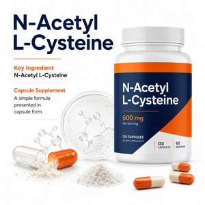 High Quality Natural NAC Capsules with N-Acetyl L-Cysteine Supports Immune System Health Antioxidant Customizable - Product Image 4