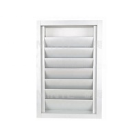 Cadre de persienne en plastique de haute qualité pour usine de persiennes, style populaire, persienne en PVC, persienne intérieure pour couloir