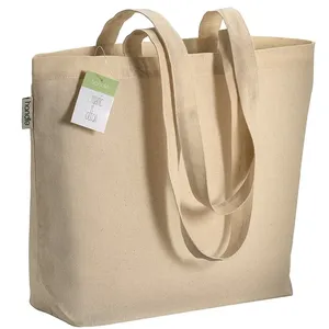 Borsa shopper in cotone biologico, merchandising sostenibile - Product Image 1