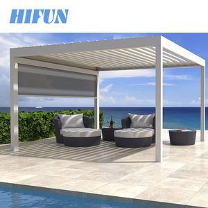 Exterior Moderno Automático Patio Gazebo Arcos al aire libre Bioclimática Pérgola <span class=keywords><strong>de</strong></span> aluminio Apertura Techo con celosía 3x3 3x4 <span class=keywords><strong>6x3</strong></span> - Product Image 3