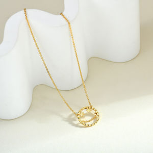 Chapado en oro de moda boda 925 cara de plata esterlina ojos de estrella y cadena sonrisa colgante collar para mujeres y niñas - Product Image 4