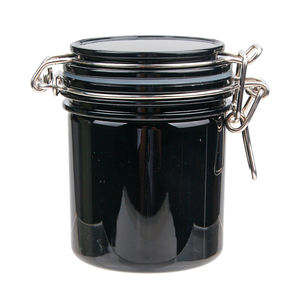 <b>Food</b> Grade Bottom Thickening Design Stainless Steel Lock Black <b>PET</b> Sealable Jar - Product Image 3