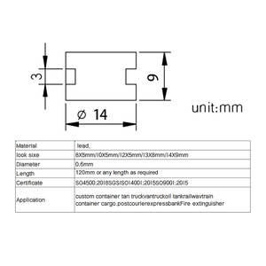 100% शुद्ध प्लंबर सांकेतिक इलेक्ट्रिक मीटर लीड सील मीटर सील उत्पाद प्रकार - Product Image 4