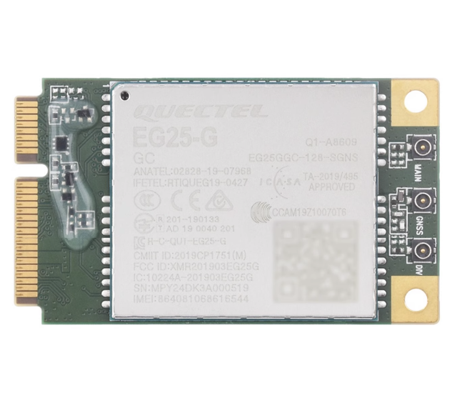 Quectel EG25GL Global LTE Cat4 Module 17 Bands B12B13B28 150Mbps DL 1 3mA Sleep GNSS GPS GLONASS BDS M2M Router