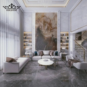 Dalle de pierre naturelle polie moderne GOLDTOP, quartzite Macaubas Illusion, pour plan de travail de cuisine, villa, appartement, hôtel - Product Image 1