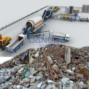 Machine d'élimination des déchets solides municipaux, installation de tri automatique des déchets, machine de recyclage des déchets de construction - Product Image 1