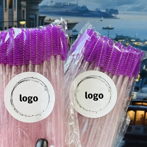 แปรงมาสคาร่าแบบใช้แล้วทิ้ง 50 ชิ้น ด้ามจับเพชร สำหรับต่อขนตา - Product Image 1