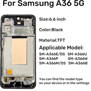 Pantallas LCD AMOLED para Reparación de Teléfonos Móviles Samsung <span class=keywords><strong>Galaxy</strong></span> A36 5G SM A366 A366E A366U A366B, Reemplazo de Pantalla al por Mayor - Product Image 2