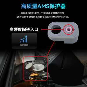 Protector de Cerámica para Entrada de Filamento Lin'ao 3D AMS Lite X1 Serie P1, Accesorio Resistente al Desgaste para Impresora 3D - Product Image 1