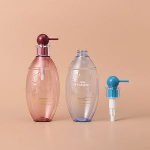 Échantillon gratuit de bouteille de gel douche en plastique PET de 500 ml, bouteille de savon pour les mains, bouteille de shampoing, emballage - Product Image 1