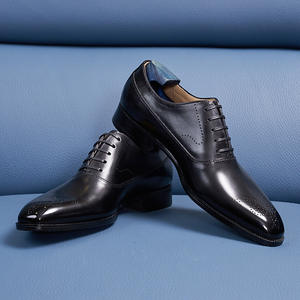 Zapatos italianos hechos a mano para hombre con cordones grabados y zapatos Oxford británicos - Product Image 2