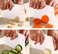 Grattoir à pâte en PP de qualité alimentaire, coupe-pâte flexible, léger, durable, anti-rayures, pour pâte à pain, gâteau, fondant, légumes, cuisine