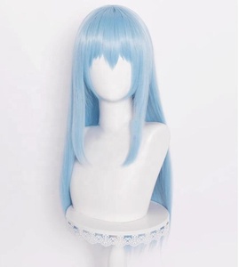 Perruque synthétique de cosplay d'anime Rimuru Tempest de 70 cm de long, droite, bleue, en gros, de la série That Time I Got Reincarnated As a <span class=keywords><strong>Slime</strong></span> - Product Image 2