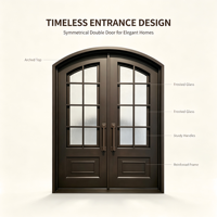 Entrée de bâtiment sur mesure de haute qualité - Porte coulissante en verre, porte extérieure en métal avec porte d'entrée en verre, design en verre