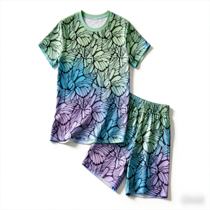 100% Polyester Mercerisierter Trikot-Strickstoff Digital Bedruckt Weich Seidig Atmungsaktiv Schnelltrocknend Yoga-Bekleidung Sportbekleidung Kinder-Activewear - Product Image 4