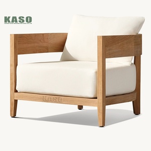 Conjunto de Salón de Lujo para Exterior Sofá Seccional de Ratán Muebles de Patio de Madera Modernos Conjunto de Muebles <span class=keywords><strong>Modulares</strong></span> para Jardín Sofá de Teca - Product Image 2