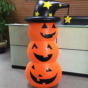 Halloween Pumpkin Man Inflatable Tumbler Toy 180cm Reusable Holiday Decoration Prop Standing Thick PVC Pumpkin Shape - Product Image 2