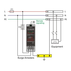 Ac SPD 240V loại 2 + loại 3 Single phase Surge bảo vệ thiết bị bảo vệ tăng Sét hộp bảo vệ - Product Image 6