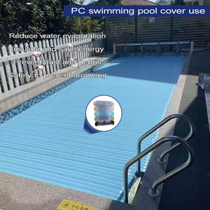 <span class=keywords><strong>Couverture</strong></span> de <span class=keywords><strong>piscine</strong></span> automatique intégrée submergée en polycarbonate rigide à lattes pour l'extérieur, fabriquée en polycarbonate durable - Product Image 5