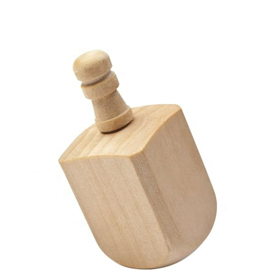 Tsffae 10pcs Wood Dreidels, Hanukkah Dreidles Decorations, Chanukah Fun Game Dreidles Wood Crafts For Hanukkah Party Home Diy Decorations Christmas