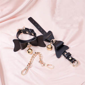 Set di attrezzi Bondage fatti a mano Fetish <span class=keywords><strong>Bdsm</strong></span> Slave SM sistemi di ritenuta e Kit di abbigliamento Fetish in pelle sintetica Bondage - Product Image 2