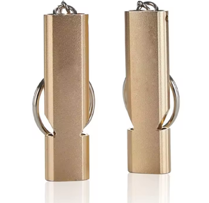 Sifflet d'urgence puissant 120 dB pour la randonnée, le camping, la navigation de plaisance, sifflet de sauvetage portable avec porte-clés pour adultes et enfants - Product Image 1