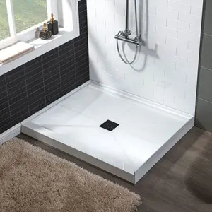 Wiselink ADA подвижной состав в центнер прямоугольник искусственный мрамор Ванная комната душевой поддон