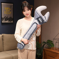Boneka Plush Bentuk Kunci Pas Simulasi CHIQUE, Mainan Kreatif Bentuk Alat, Penjepit Kaki Boneka, Kapas, 79cm-100cm