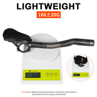 Manillar de Carbono TOSEEK para Contrarreloj con Abrazadera de 31.8mm y Almohadillas de Esponja de 100x95mm para Bicicleta de Carretera, Componentes Aerodinámicos