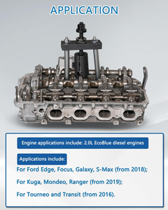 Extractor de Inyectores de Acero para Vehículos Ford, Herramienta para Desmontaje/Reinstalación de Motores - Product Image 3
