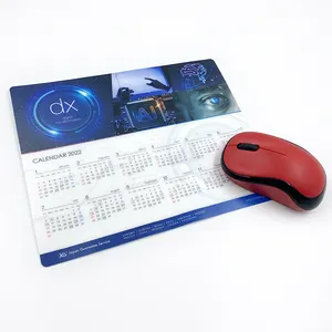 Customized Printing Advertising Hard Pvc Pp Calendar Super Thin Office Mouse Pad
