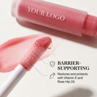 Gloss à lèvres en verre avec logo personnalisé, effet miroir, gloss repulpant, lèvres plus pulpeuses, imperméable, teinte chatoyante, fabricant en gros