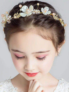 Ghirlanda per capelli da <span class=keywords><strong>bambina</strong></span>, accessorio floreale per capelli, stile principessa, ispirato alle fate della foresta, per sposa e <span class=keywords><strong>damigella</strong></span> <span class=keywords><strong>d</strong></span>'<span class=keywords><strong>onore</strong></span> - Product Image 2