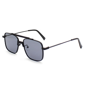 2025 Hot Selling Fashion Big Frame Double Beams Mens Sun Glasses UV400 Oversized Metal Sunglasses for Women - Product Image 3