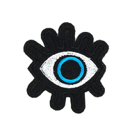 Écussons personnalisés pour sacs à repasser, broderie de logos, divers modèles, écussons Big Evil Eye pour vêtements