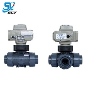 Van Pvc Ba Chiều Bán Chạy Van Bi Điện Pvc 50Mm Có Thiết Bị Truyền Động - Product Image 2