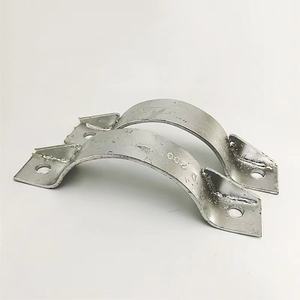 Colliers de serrage en acier inoxydable Tube <span class=keywords><strong>hydraulique</strong></span> Hold Hoop Galvanized Pole Clip/pole pour <span class=keywords><strong>pince</strong></span> en acier béton 7.5m ou 9m - Product Image 2