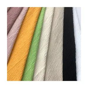 Factory Direct Sale 55 Cotton 42 Nylon 3 Spandex Knitted Women's Casual Jacket Clothing Fabric